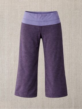Lululemon Heathered Purple Wide Leg Crops